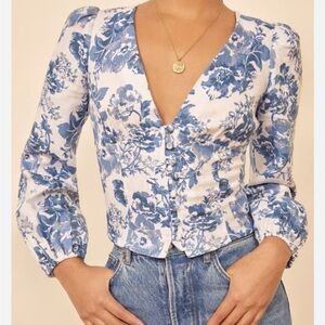 Reformation Floral Top
